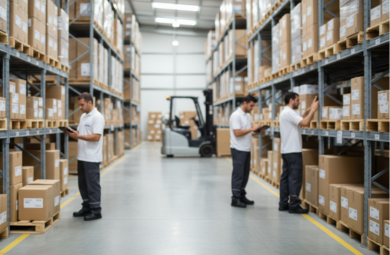 Operações de logística indoor Adamas